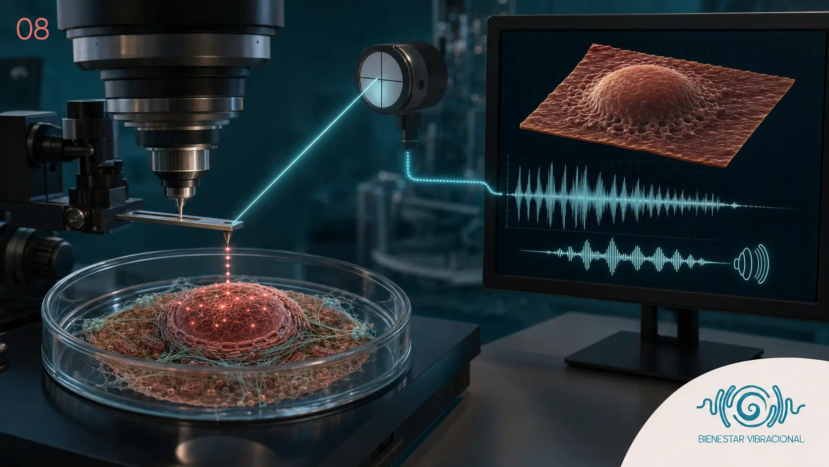 Instrumentación científica convierte el nanomovimiento celular en una señal audible
